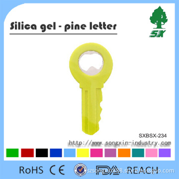 Silicone Key Shape Bottle Opener With Megnet
